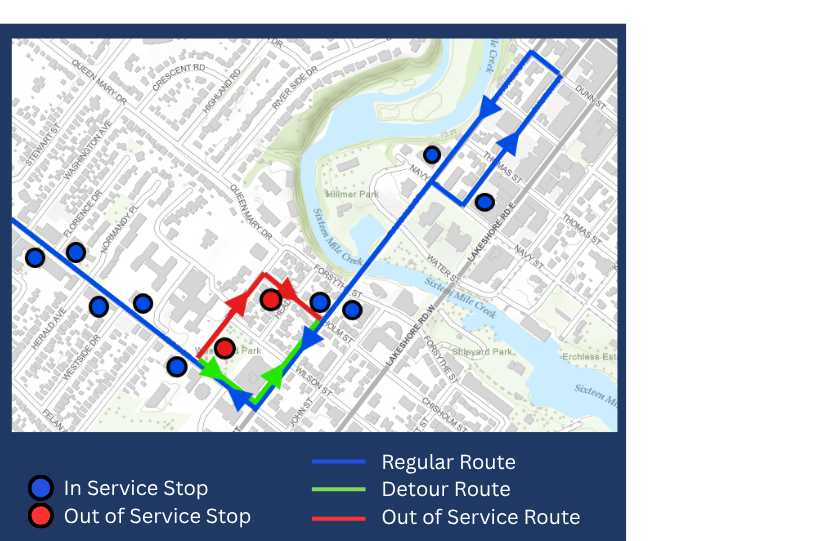 oakvilletransit's tweet photo. 🚧 Transit Impacts: Route 1 Detour

🗓️ When: Wednesday, Sept 9 (8 AM) – Sunday, Sept 13 (5 PM)
🚍 Affected: Route 1 - Trafalgar
📍 Reason: Kerrfest Road Closures (Bond St.)

Please visit https://t.co/uGWT71NrrK https://t.co/htSLa4inPj