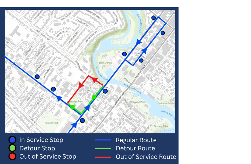 oakvilletransit's tweet photo. 🚧 Transit Impacts: Route 83E Detour

🗓️ When: Wednesday, Sept 9 (8 AM) – Sunday, Sept 13 (5 PM)
🚍 Affected: Route 83 East (T. A. Blakelock H.S.)
📍 Reason: Kerrfest Road Closures (Bond St.)

Please visit https://t.co/uGWT71NrrK https://t.co/lDXBKnCGbb