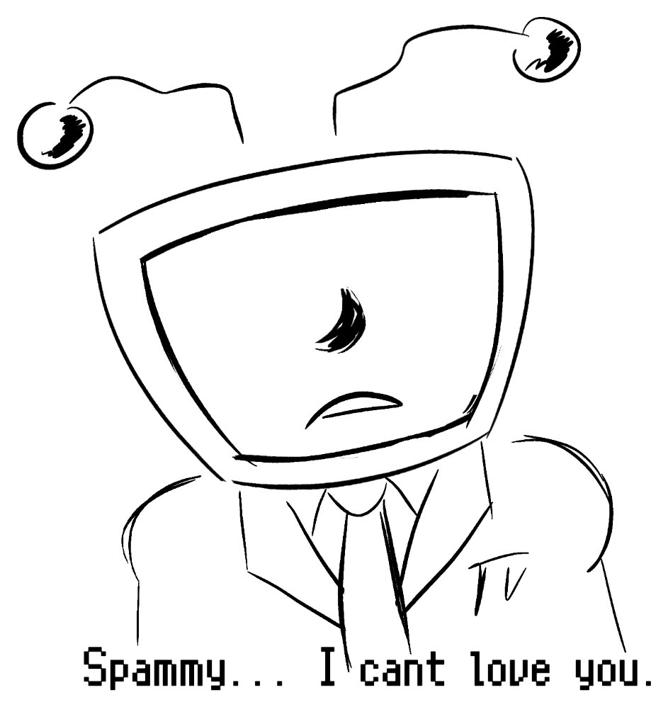 d1nglbrry's tweet photo. spamton has a bad dream 1/2 #spamtenna https://t.co/X528fSyedf