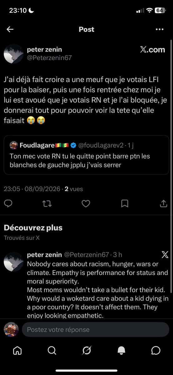 foudlagarev2's tweet photo. le mec parle d’un viol comme si de rien était ?? https://t.co/7eT7X6yIHe