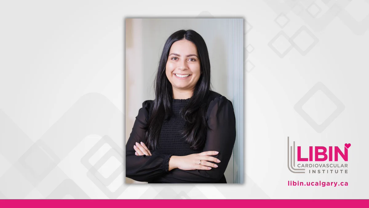 Dr. Nabilah Gulamhusein, MSc'20, PhD'25, a medical student at the UCalgary Cumming School of Medicine who recently completed her doctorate under the supervision of Dr. Sofia Ahmed, MD.
