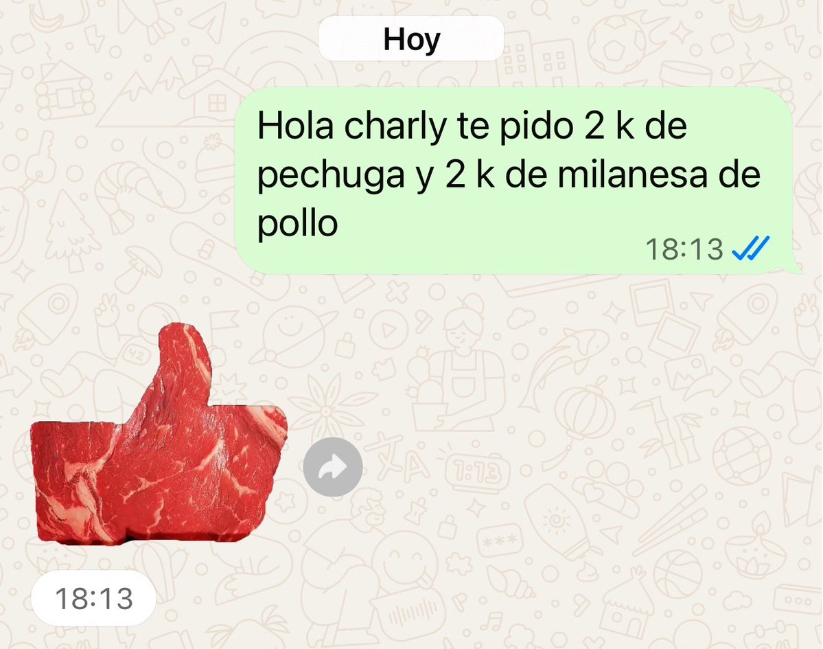 PedroLambertini's tweet photo. Amo a mi carnicero https://t.co/AjLZLcJLQq