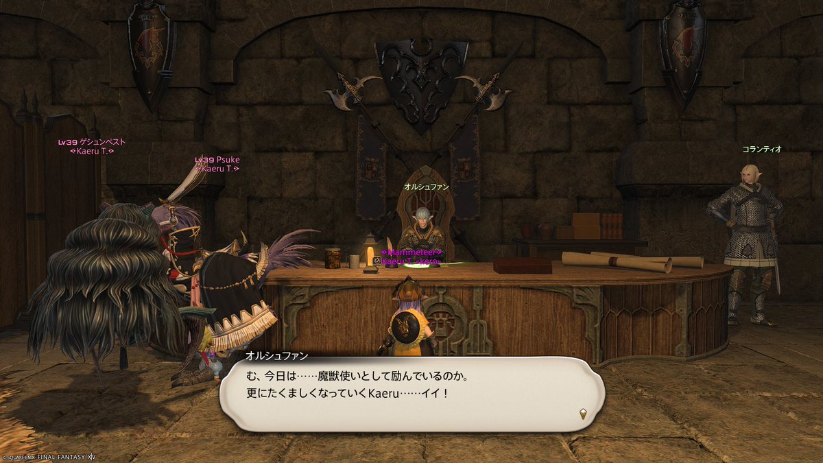 kaeru_FF14's tweet photo. 新しいジョブになったので見せてきた https://t.co/uaRHTBuEI1