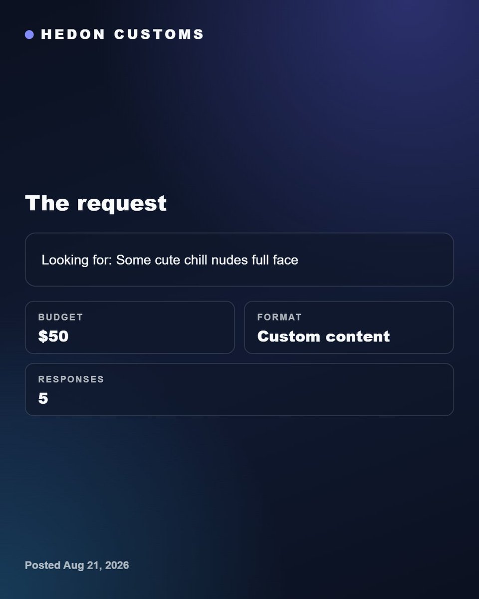 HedonTech's tweet photo. The easiest request... https://t.co/cyEy68RWmc
