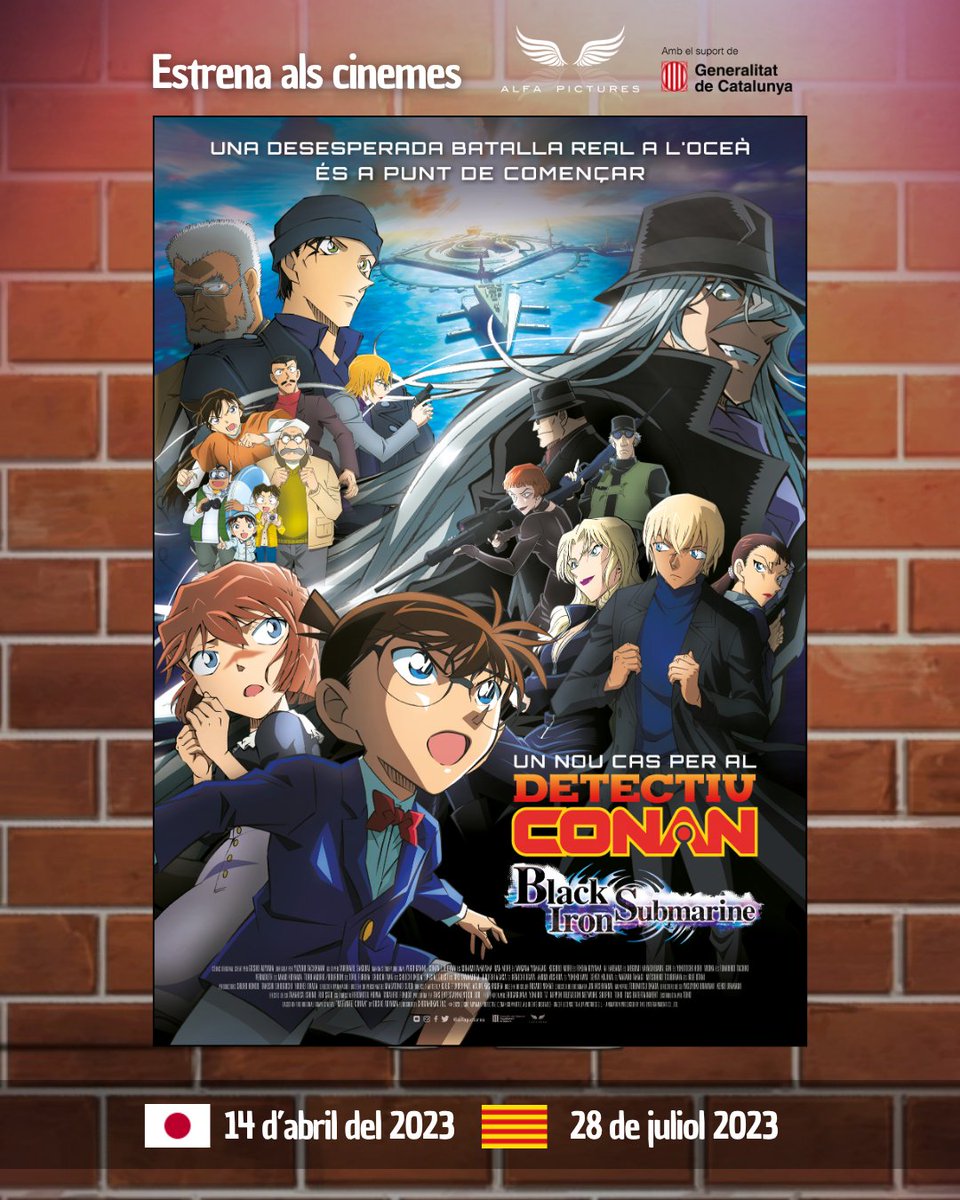 samfaina_visual's tweet photo. L'anime de @ElDetectiuConan ha estat molt important a Catalunya. Que se n'hagi fet el @DoblatgeCatala de les 29 pel·lícules al nostre país ho demostra.

25. La núvia de Halloween
26. Black iron submarine
27. The Million Dollar Pentagram
28. One-eyed Flashback https://t.co/Cw38OKKiqZ