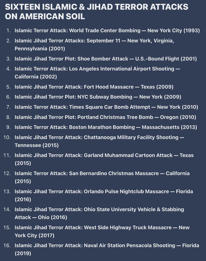 Wyatt_Earp_II's tweet photo. @nypost The term 'radical islam' implies there's such a thing as NON radical islam. 

Problem is, islam is islam, period, end of story. It's ALL radical to NORMAL people. https://t.co/naDUJalcQd