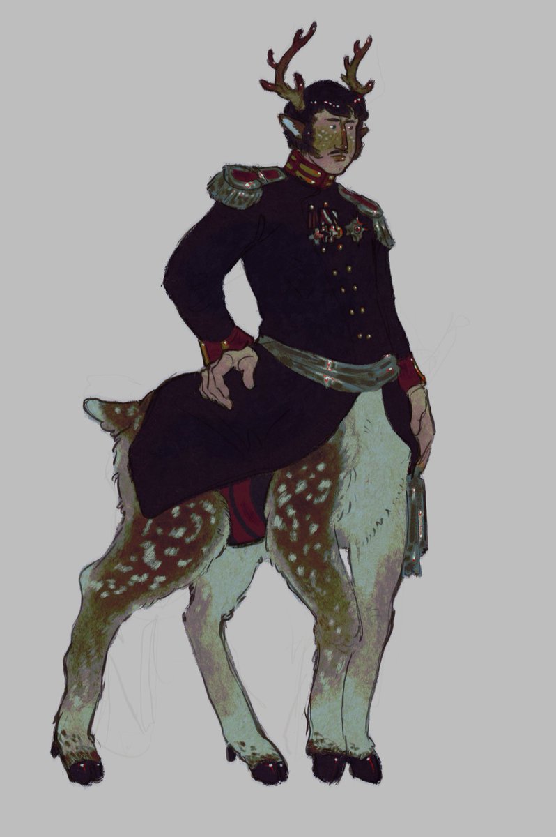 salatiksmazikom's tweet photo. I just like this frederick william iii deer sketch, okey? He look silly (he is) 
#napotwt https://t.co/3SclXmvdzv
