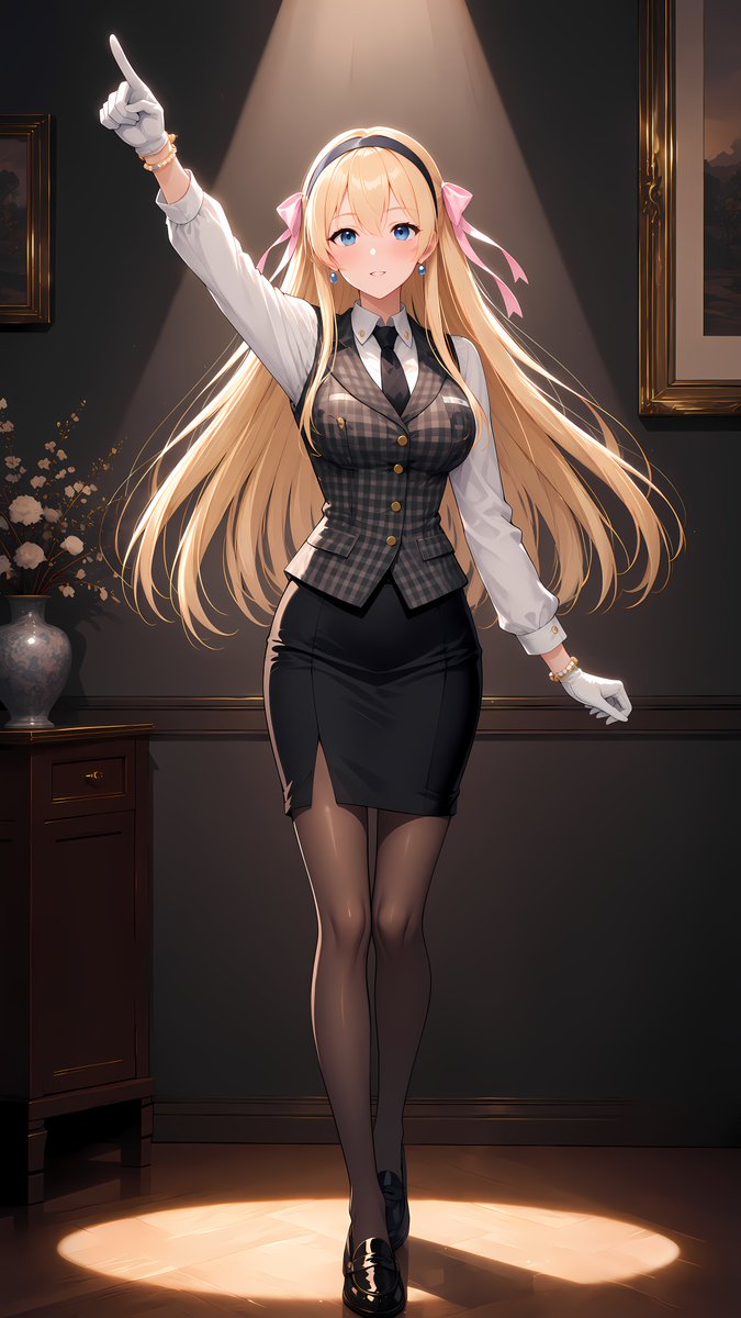 Sefiria_Azur's tweet photo. わたくし、セフィリア。

展示室の照明は、絵のためのものです。

人が見やすい明るさと、
絵が傷まない明るさは、少しだけ違うので。

……ご案内より先に、光の話をしてしまいました。

#AIart #AIイラスト https://t.co/O9itLNCXUR