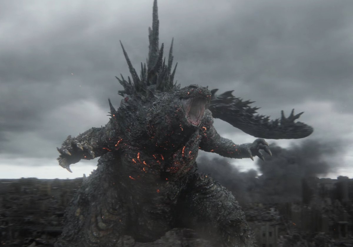 godzilla___365's tweet photo. ゼロゴジラの咆哮、胸のバーニングっぽい傷口？に気を取られていて右腕だけが変異しているの意外と気付いてなさそう。 https://t.co/PPJKem3qAD