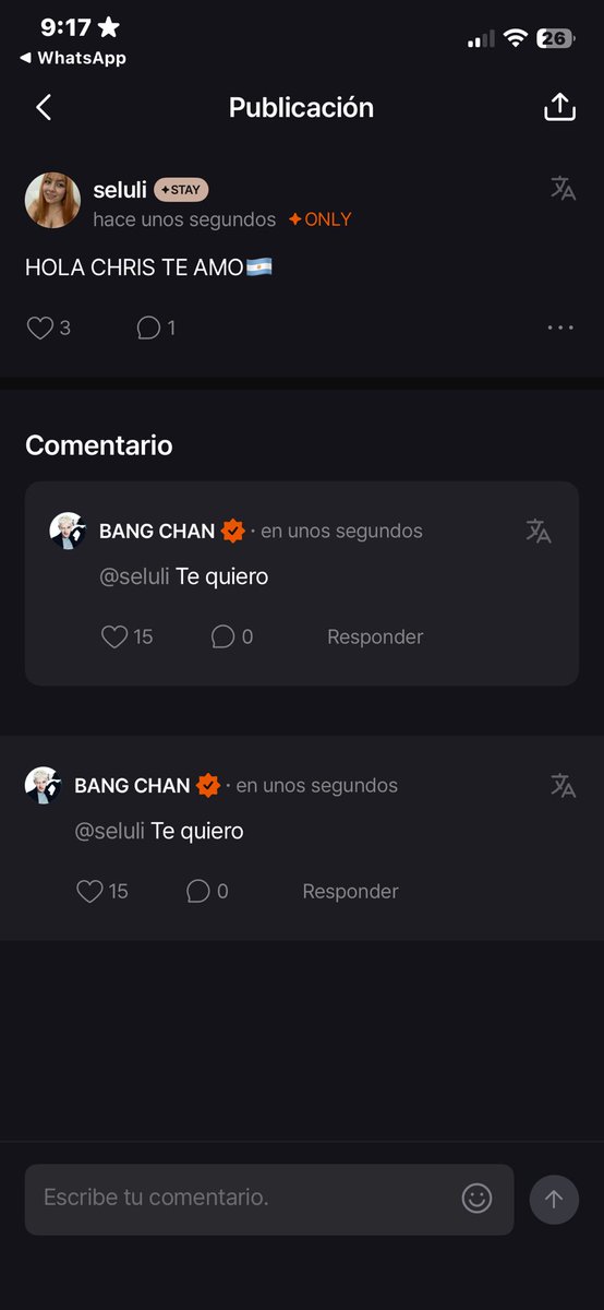 lastetasdjeong's tweet photo. BANGCHAN ME CONTESTO EN FANS ESTOY A PUNTO DE MORIRME https://t.co/mWR5MXHLxU