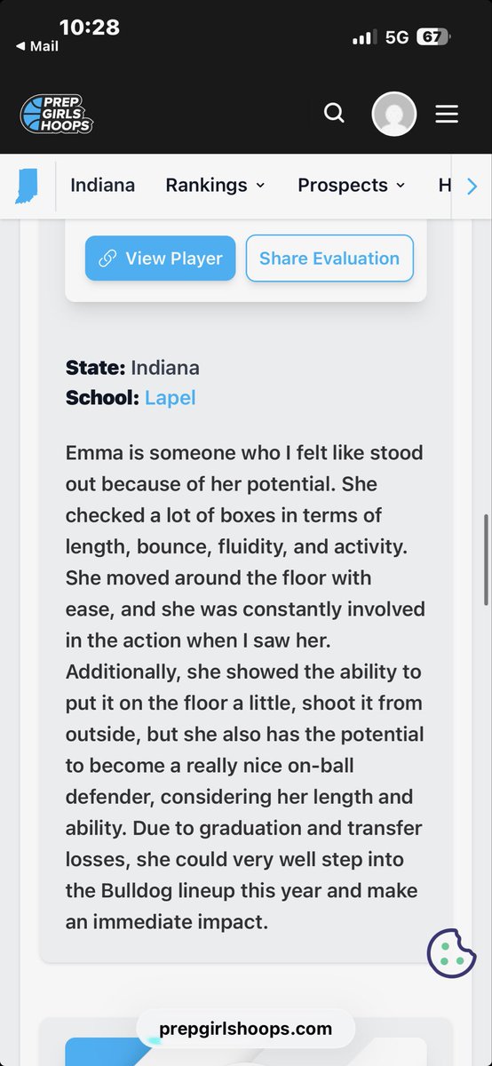 Emma3Poynter's tweet photo. @BJBradley279 thank you! It was a great day! @GbballLapel @M14hoopsindy @PGHIndiana @4CSportsAcadIN @cityelitebb #FreshmanShowcase https://t.co/MFDYbDthUi