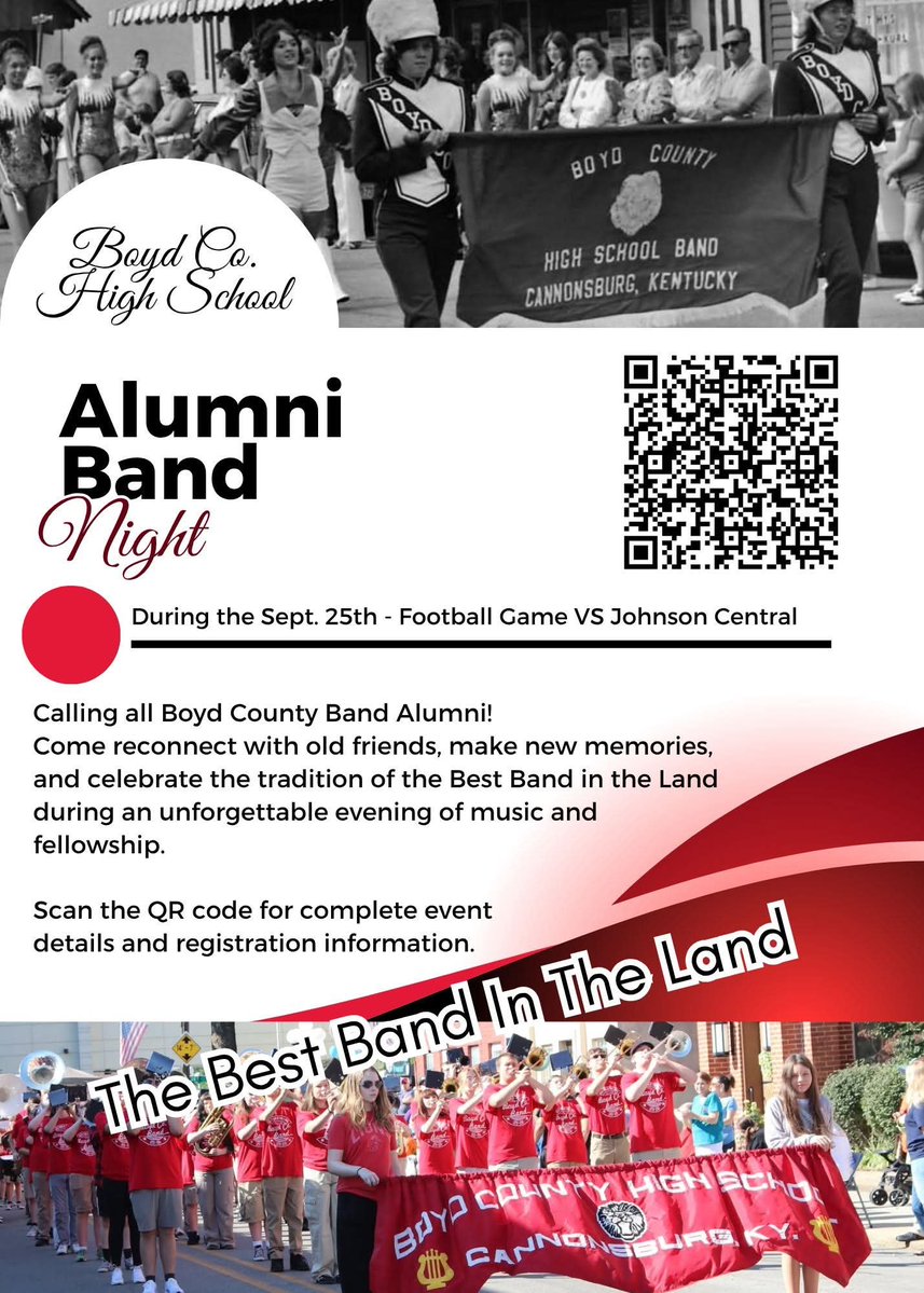 BCHS_Mr_J's tweet photo. Boyd County Band Folks!

Coming up soon!

If you are having trouble with the QR Code you can use this link to see full details/register - https://t.co/tt2DSIu1Cw https://t.co/dz22I8QnIG