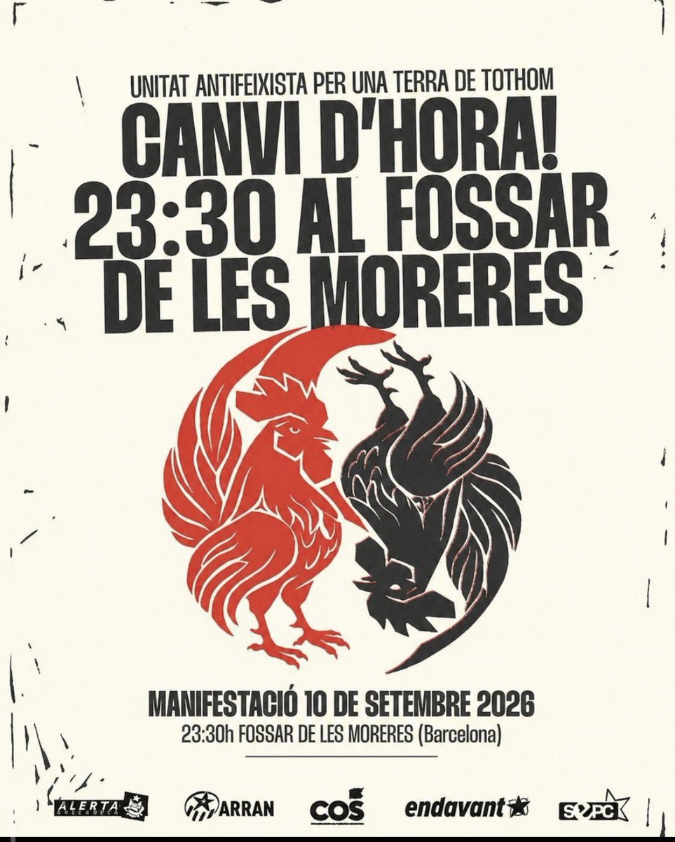 JORDIPARRA18's tweet photo. @Octubre_P9 @CasalsiAteneus @CUPSantMarti @Anonima_Clot @ArranBarcelona @SEPC_Ciutadella https://t.co/ObAmJgJ484