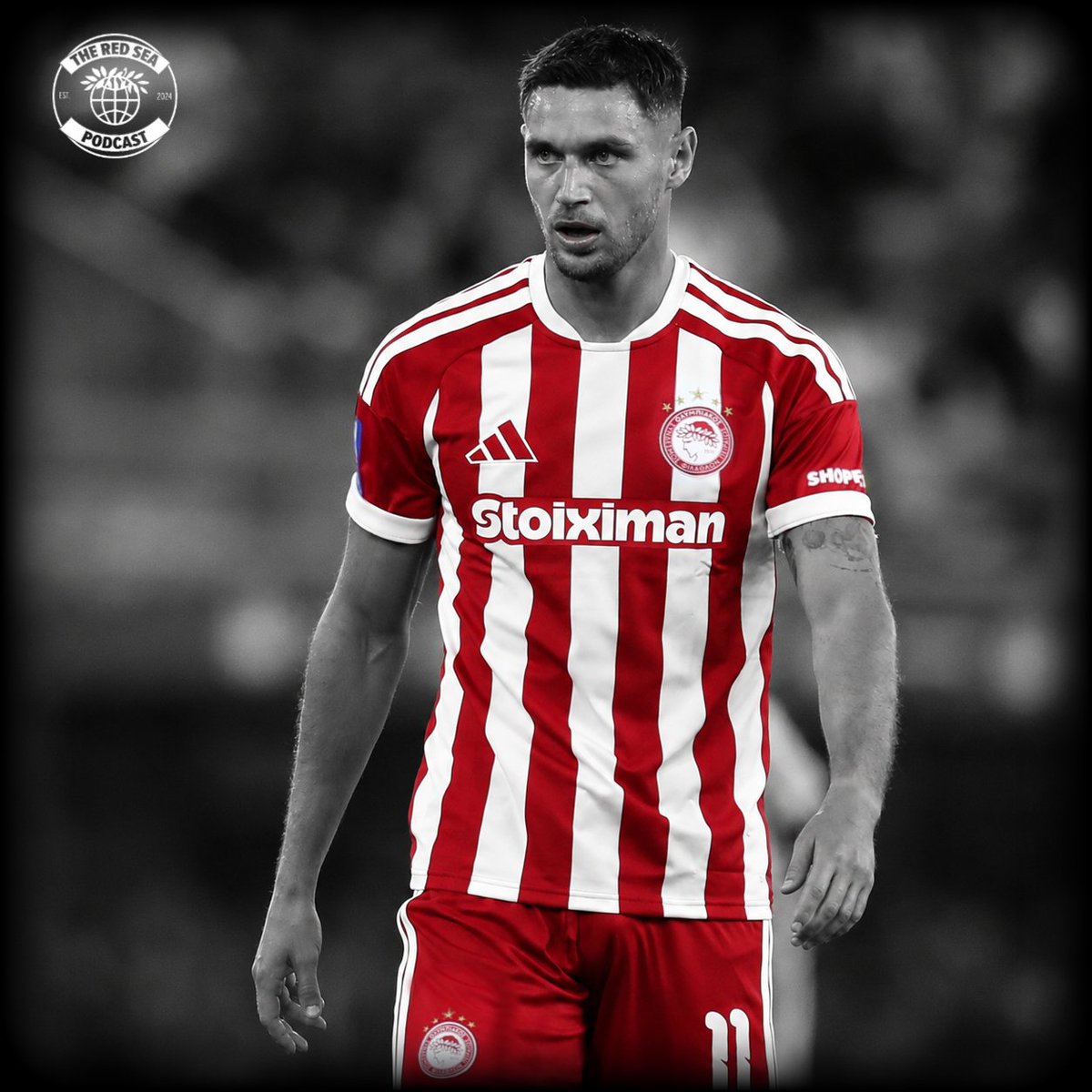 RedSeaPodcast's tweet photo. 🇺🇦 | Our tank is back and he's definitely on a mission.

Unlucky to not have a goal to his name today.

#OlympiacosFC #Yaremchuk #OLYVOL https://t.co/ccFzH2SrWb