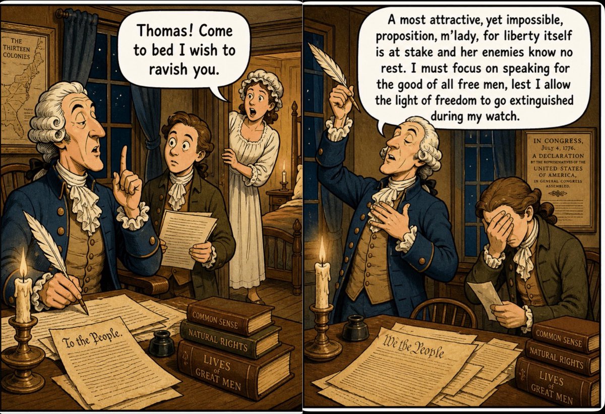 denverbitcoin's tweet photo. The founding fathers were the toxic bitcoiners of their day.

Like Thomas Jefferson;
A simple man disgusted by the condition of his social contract with The Crown 👑

A principled man.
A man with an insatiable appetite for self-determination.
A man that thought for all free men. https://t.co/QeR5HjvZiy