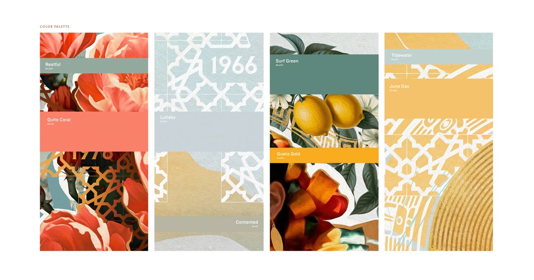 Behance's tweet photo. At Alisios, Cris Belloro brings Mexican heritage to the table and across the walls through a large-scale mural system rooted in pattern, place, and ornament. 🌵🍽️ https://t.co/veOiQ1QyE9