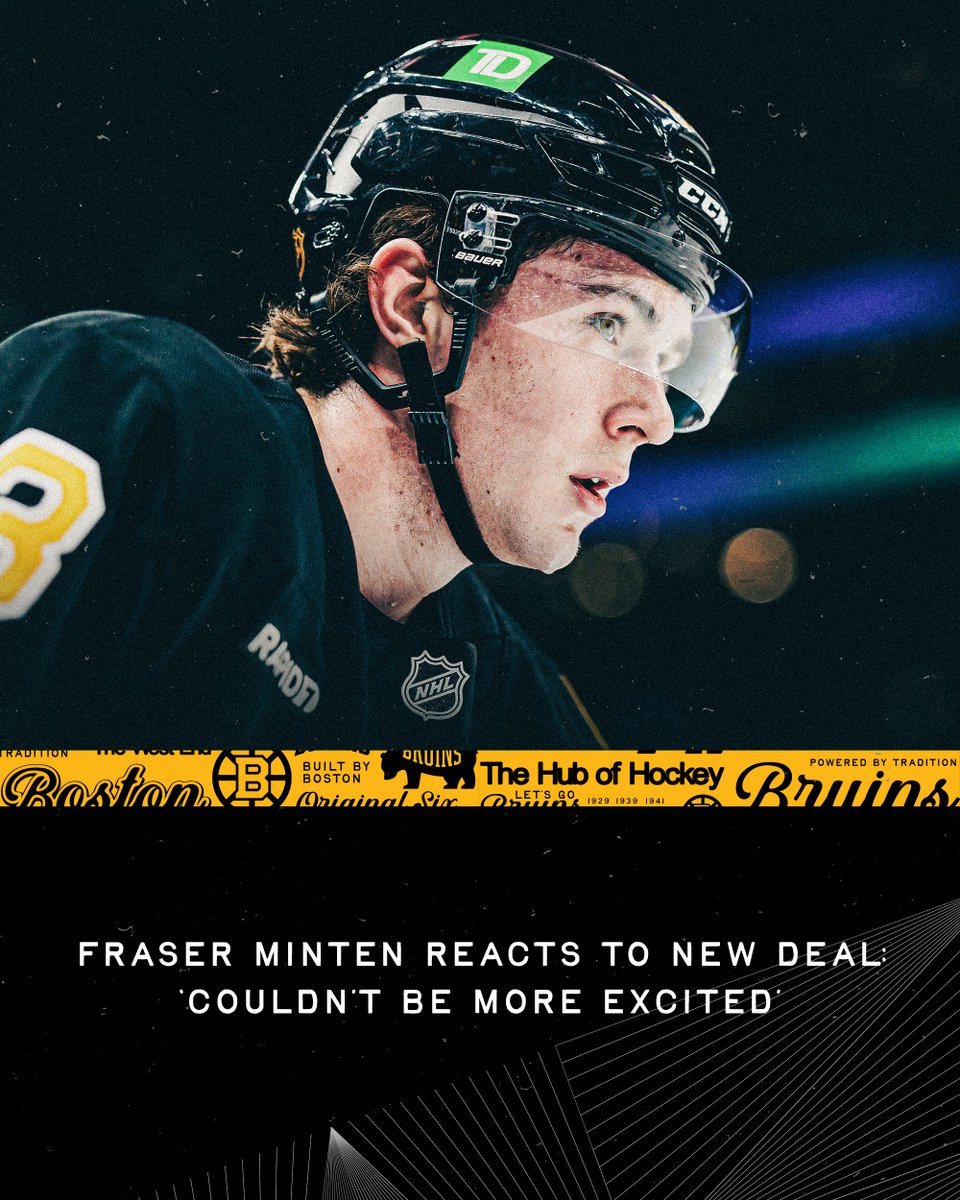 NHLBruins's tweet photo. "I always believed in myself, but something like this is pretty cool."​

📰: https://t.co/r5HhPHSqQE https://t.co/HWmsdb5jCY