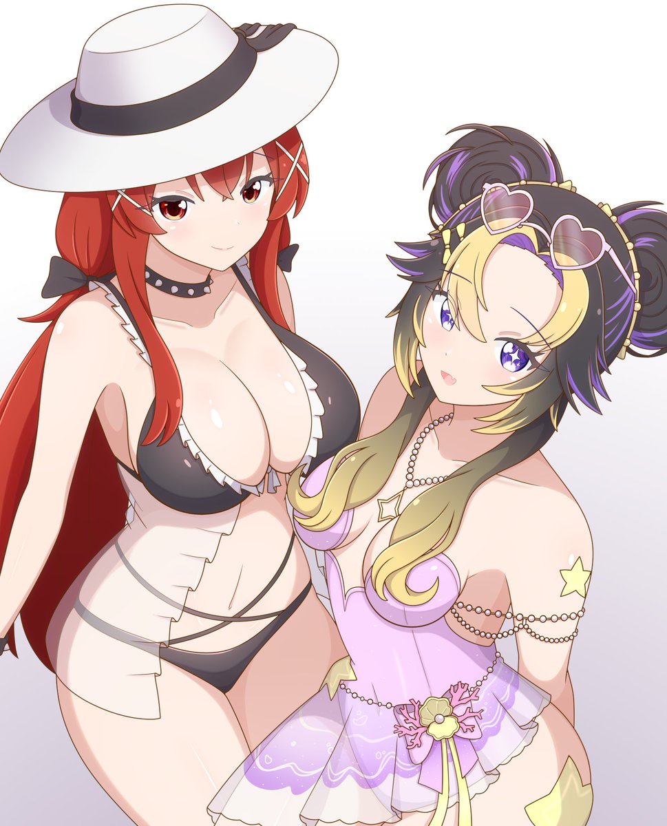 YurikoCorvera's tweet photo. Summer is ending relatively soon and thank god tbh BUT what better way to end it off with one final piece of summer art! (deadass i think this might be the only one I've gotten this year lmao) with the cute space cadet @AriaAltairVT 😊❤️

🎨: @044ren https://t.co/QlgECd4Ox6