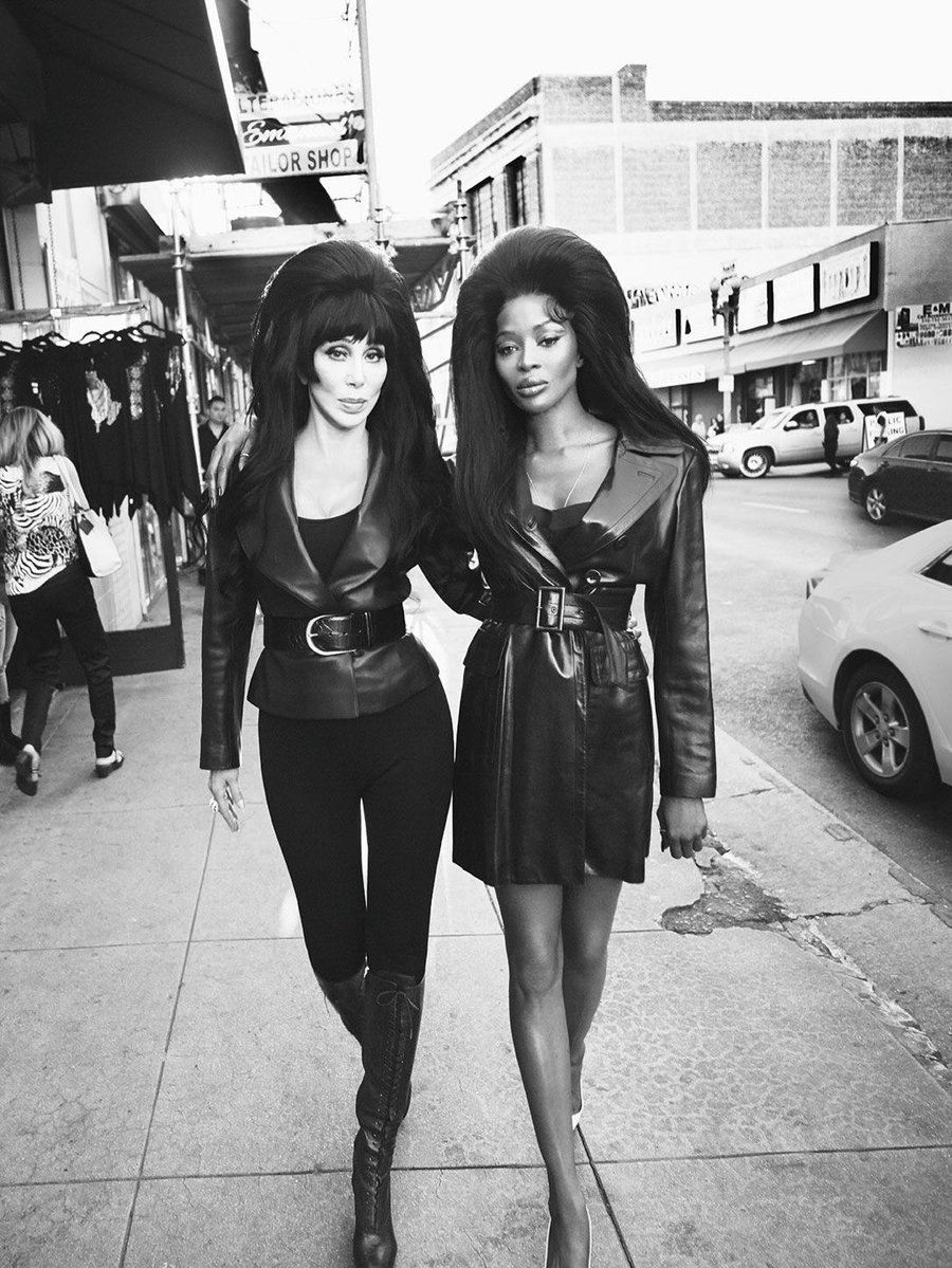 kycvntg's tweet photo. Cher, Naomi Campbell &amp; Kim Kardashian photographed by Mert Alas &amp; Marcus Piggott for CR Fashion Book, Spring/Summer (2020). Styled by Carine Roitfeld. The story was titled “The Power of Three.” https://t.co/0NG4cMtU0W