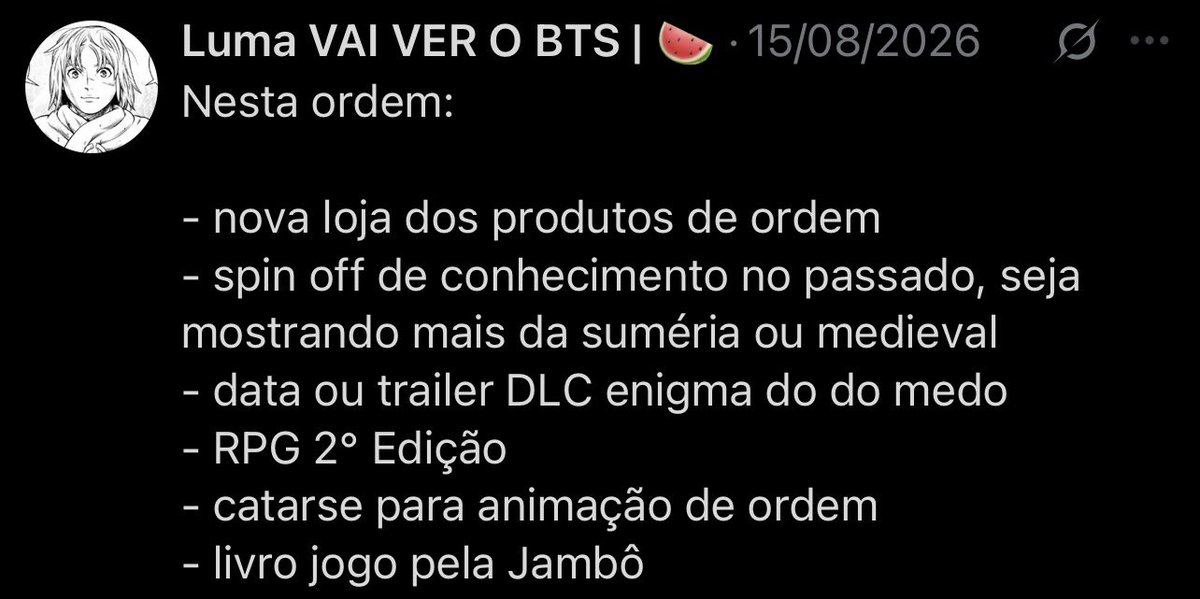 realitasnews's tweet photo. Parabéns para @lumafgs por ganhar nosso bolão “ansioso pra agosto”!

Após analisarmos os mais de 100 comentários, chegamos nessa conclusão pois foram acertadas 4 coisas, além do nível de detalhe dado.

Obrigado a todos que participaram. Entraremos em contato por DM em breve pra você garantir seu prêmio! ❤️