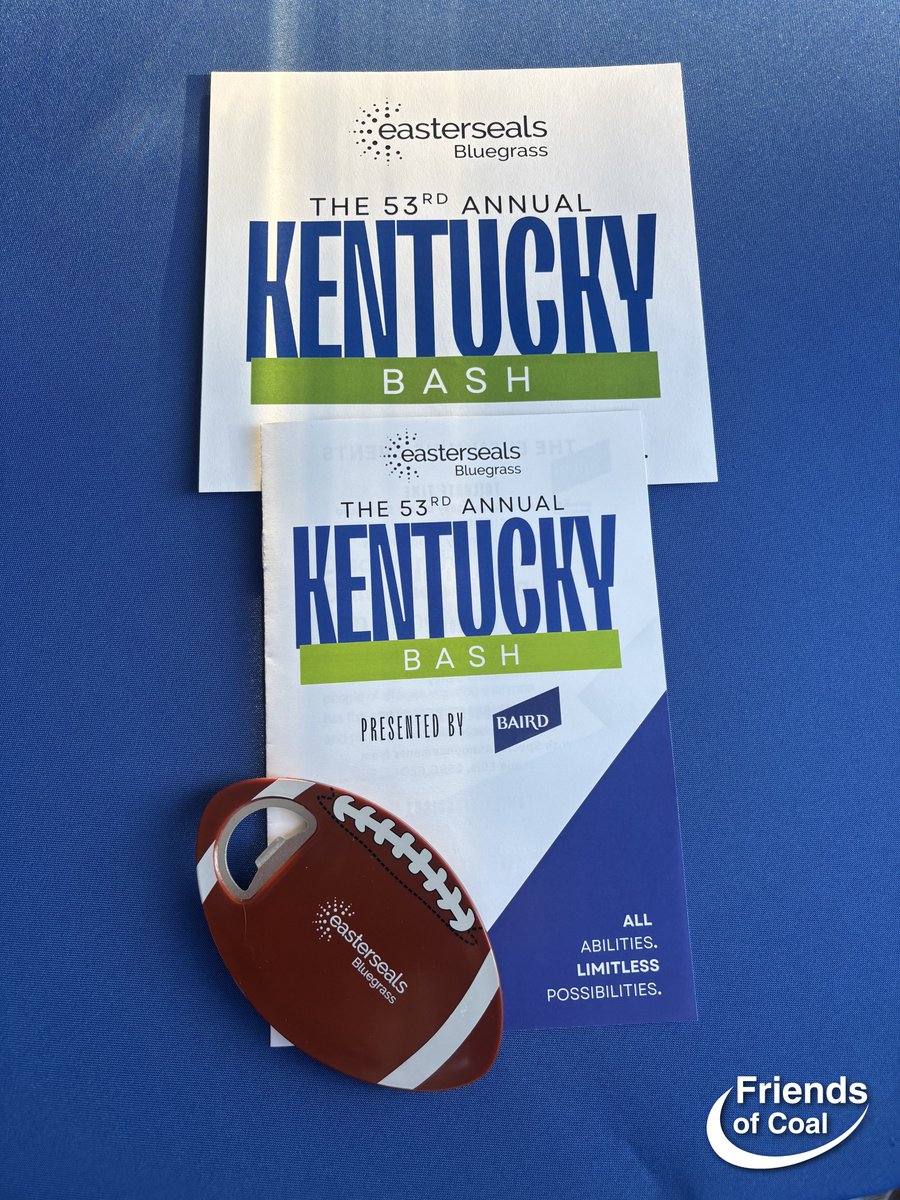 FriendsofCoalKY's tweet photo. Friends of Coal was a Field Goal Sponsor of the 53rd Annual Kentucky Bash, September 4 in Lexington. Proceeds benefit @eastersealshq Bluegrass: pediatric and adult therapy, adaptive recreation, and equine therapy. #FriendsOfCoal https://t.co/p8Ub8DkdOR
