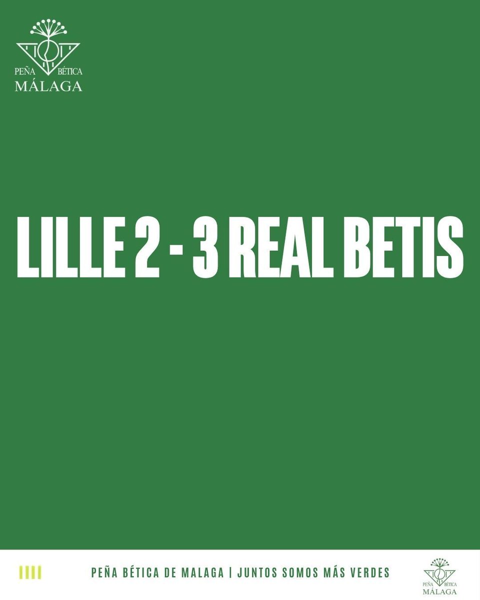 pbeticamalaga's tweet photo. Perdonad el post anterior, pero de la emoción (y algo más durante el partido) se le fue la pinza con el resultado.

Ahora sí, Lille 2 - R.Betis 3 https://t.co/69CyBpeJNS