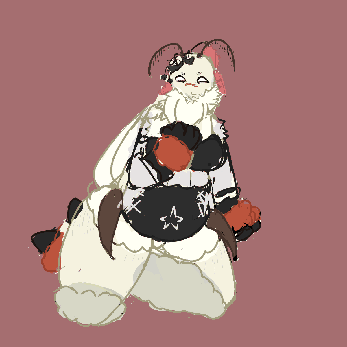 Tarm1te_'s tweet photo. haha lol HI GUYS 
#furryart #art #mothsona #IDONTKNOW #fartmite #yummers https://t.co/yqjTtYYsHc