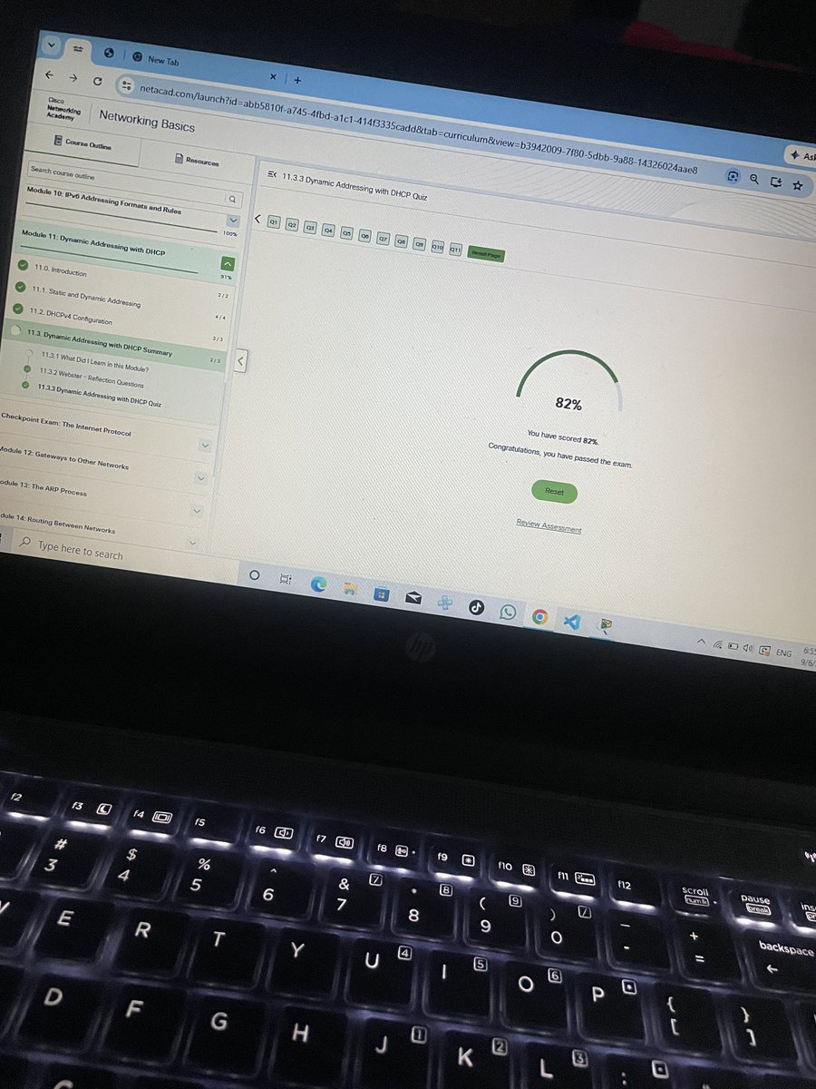 darealafrez's tweet photo. I learned how DHCP automatically assigns IP addresses and other network settings to devices. I also learned the difference between static and dynamic addressing and how DHCP makes network configuration easier.

#NetworkingBasics #NetAcad #CiscoNetworking #Cybersecurity https://t.co/YQQH33yi2g