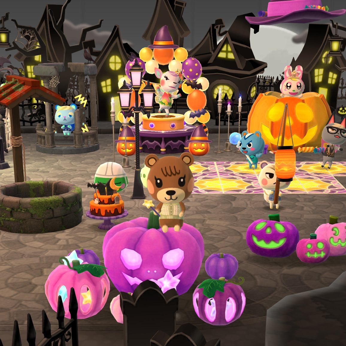 dragonflame771's tweet photo. #pocketcampcomplete #pocketcamp #animalcrossing Time to get spooky at my Camp. 👻🎃 https://t.co/m0slhPm8Oe