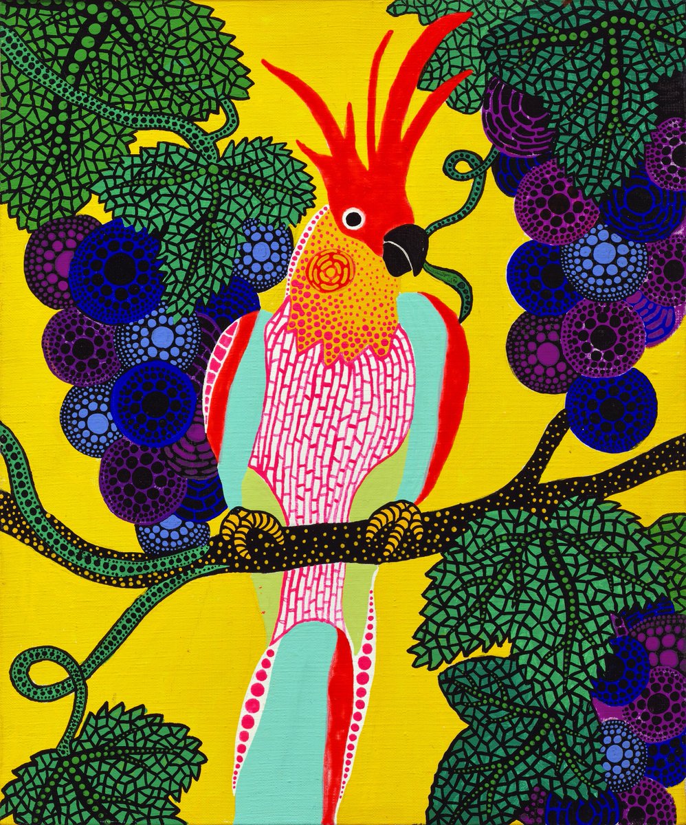marysia_cc's tweet photo. Yayoi Kusama
Bird,  1987 https://t.co/5onjuVanMp