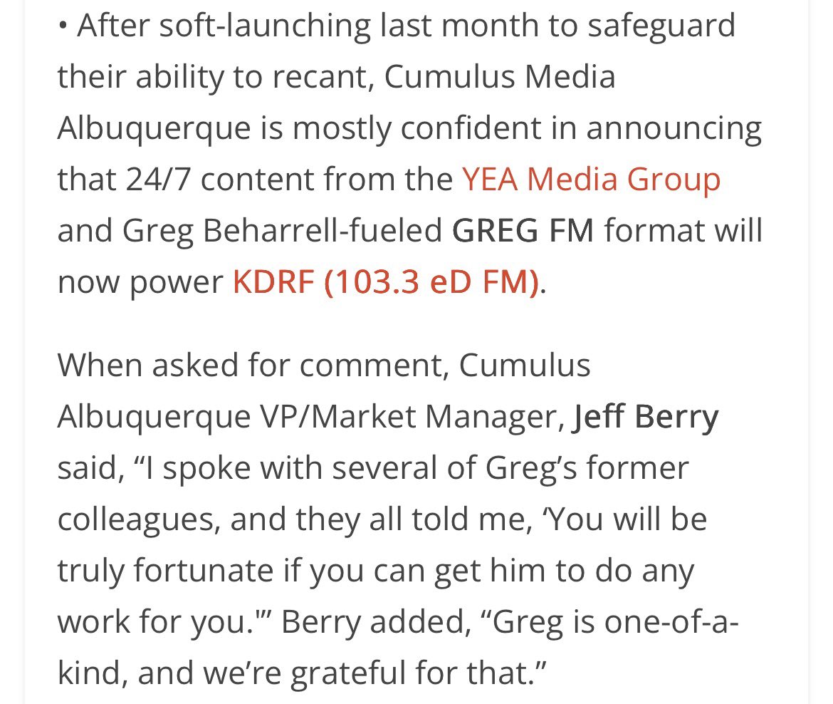 gregbeharrell's tweet photo. “You’re a wonderful media site” is something I constantly tell the @RampMediaInc’s answering machine after the one ring pick up.
Here’s some press-ish. https://t.co/EH2jMMfdSg