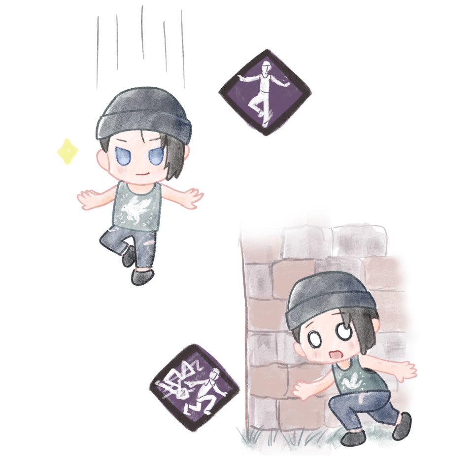 yokutabe014's tweet photo. DBDサバイバーミニキャラ練習⑤
ネア！

どちらのパークも凄く印象が強い！
なので両方描きました⸝⸝⸝✍🏻 https://t.co/NOI4YmoUjP