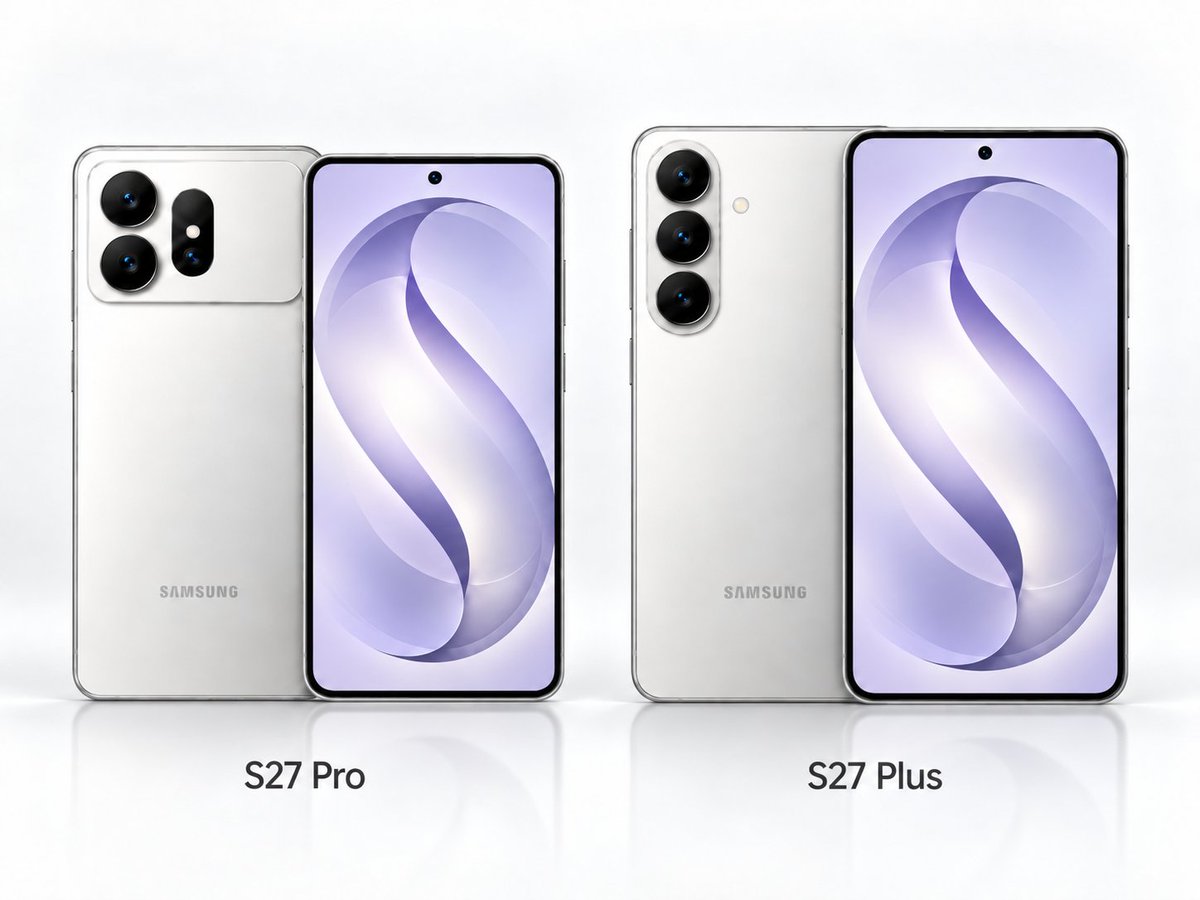 HadTech99's tweet photo. Galaxy S27 Pro vs Galaxy S27+ 👀

Based on the latest leaks, the gap between the two could be quite significant:

📱 Galaxy S27+
• 6.7" QHD+ AMOLED, 120Hz
• Exynos 2700 in most markets
• Snapdragon variant expected in select regions
• 50MP main camera
• 12MP ultrawide
• 10MP 3x telephoto
• 12MP selfie
• ~4,900mAh battery
• 45W wired / ~20W wireless
• 12GB RAM
• 256GB / 512GB

📱 Galaxy S27 Pro
• 6.6" QHD+ AMOLED, 120Hz
• Snapdragon 8 Elite Extreme Gen 6
• 200MP main camera
• 50MP ultrawide
• 12MP 3x telephoto
• 16MP selfie
• ~5,200mAh battery
• 60W wired / 25W wireless
• 12GB RAM
• 256GB / 512GB/1TB

So despite being slightly smaller, the S27 Pro could offer the stronger cameras, bigger battery and faster charging, while the S27+ keeps the larger 6.7" display.

Which one would you choose? 👀

#GalaxyS27Plus #GalaxyS27Pro #Samsung #Galaxy #Android