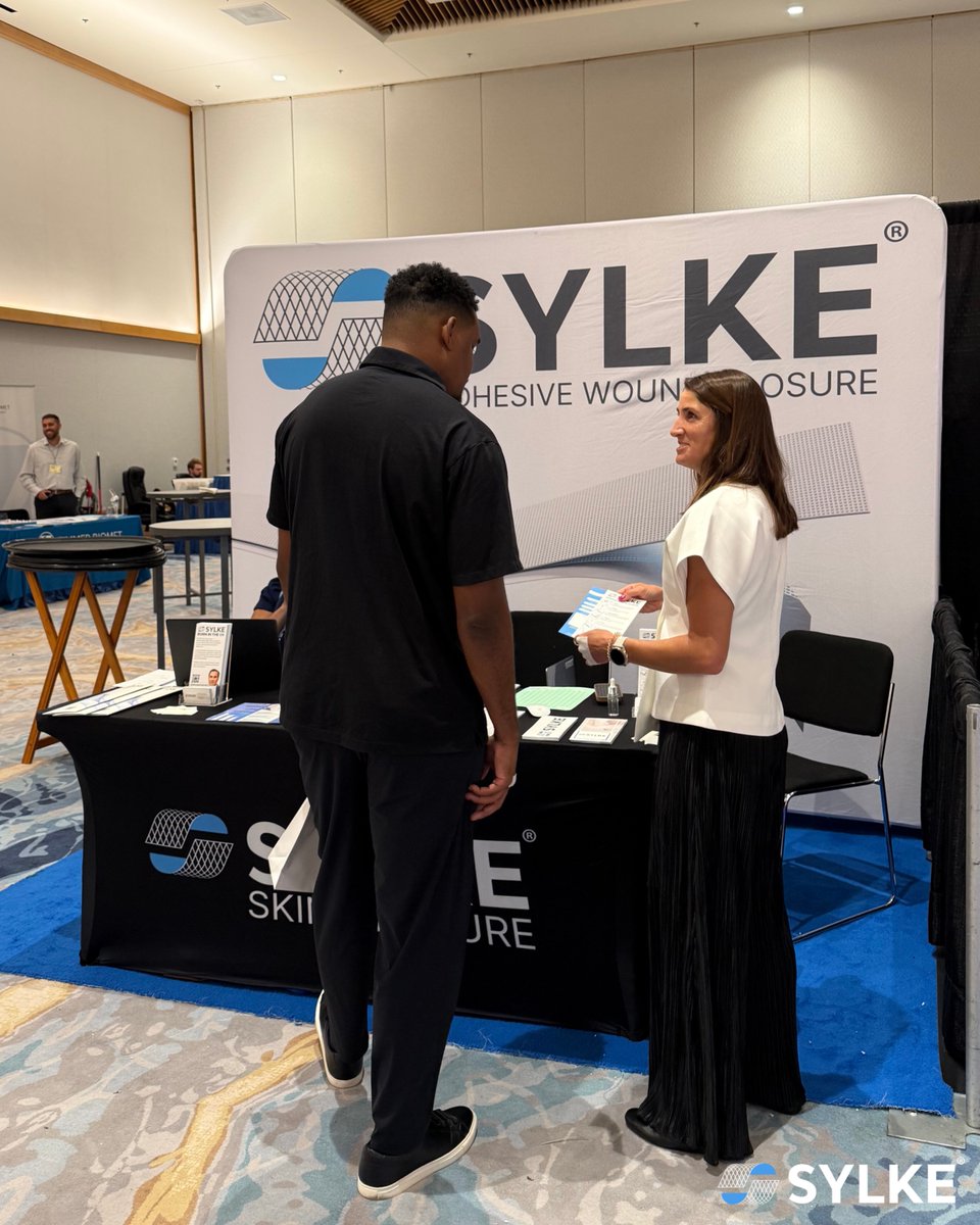 sylkemd's tweet photo. The 26th Annual PAOS Meeting, Ortho by the Bay, brought us five days of conversations we won't soon forget.

Thank you to everyone who stopped by our booth to see how we're redefining orthopaedic skin closure with silk fibroin, and to everyone who joined us for our SYLKE® Happy Hour.

To the clinicians already using SYLKE® in their practice, thank you for welcoming us in. We're honored to play a small role in the incredible work you do every day.

We're grateful to Tyler Barnes, PA-C, of Mercy Orthopedics for presenting "Advances and Insights in Surgical Skin Closure," including what he's experienced closing with SYLKE® over the past year.

Until next year ☀️

#SYLKE #SilkFibroin #SkinClosure #MedDevice #OrthopaedicSurgery #PAOS #OrthoByTheBay