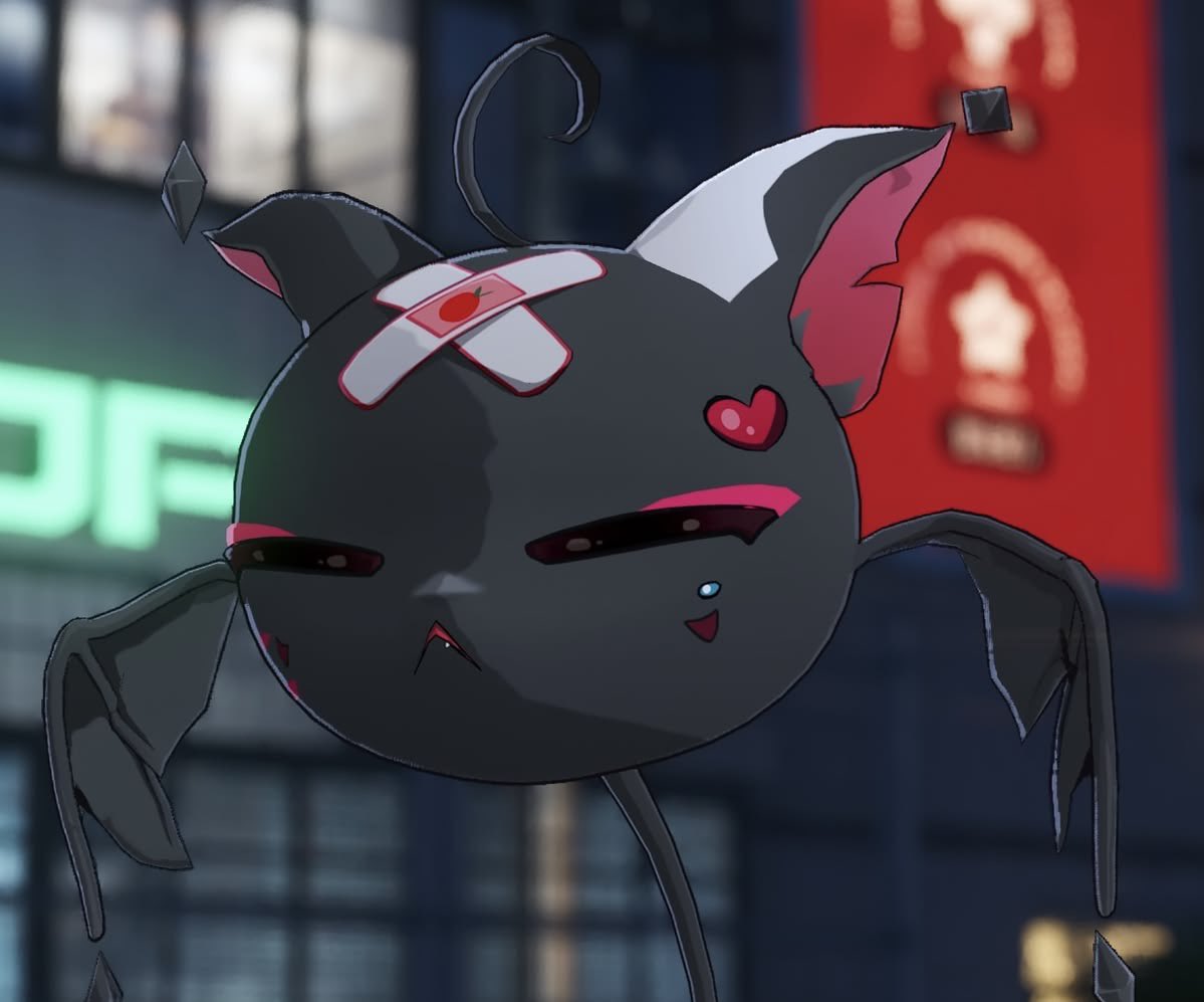 T0MATODEVILCUTE's tweet photo. @R0U1TH3F1R3 “You can stay. . . You’re a nice deer”

*She would say before transforming into her bat form and flew in his hands* https://t.co/PD3q4odoX5