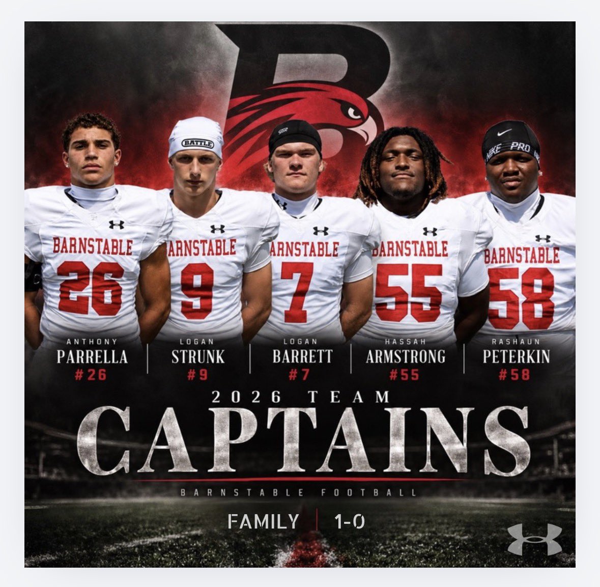 CoachJatkola's tweet photo. Congratulations to our 2026 captains, that were selected by their teammates. 

#FAMILY https://t.co/Li3woi31RO