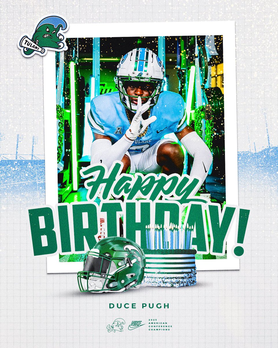 daarealduce's tweet photo. Blessed to see another year +1 🙏🏽
Love from Tulane 🌊💚🔒 https://t.co/wAq0ZfL42W