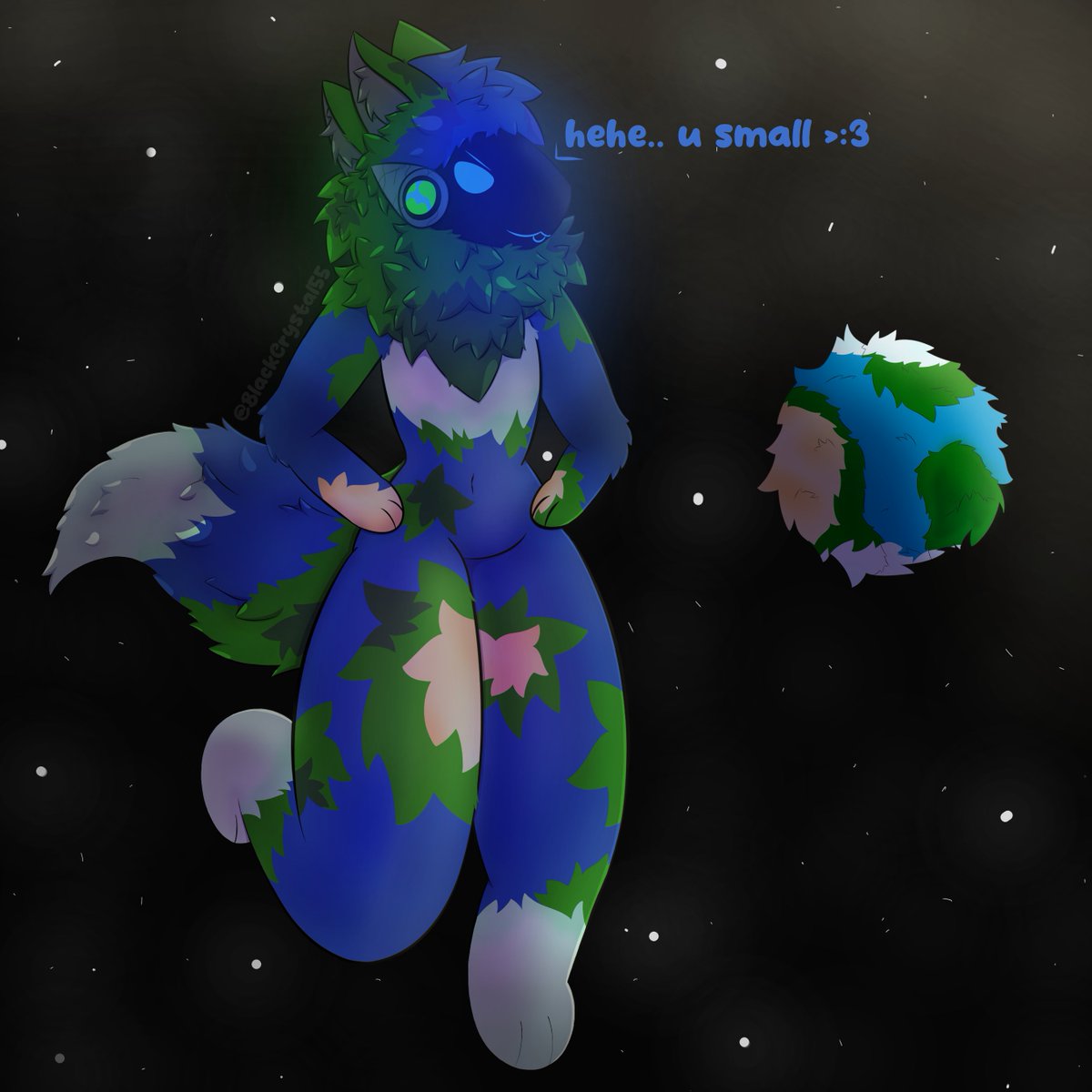 BlackCrystal55's tweet photo. I think he won on who is the fluffiest and biggest planet.. @CS199988 https://t.co/TTqQJKPR2k