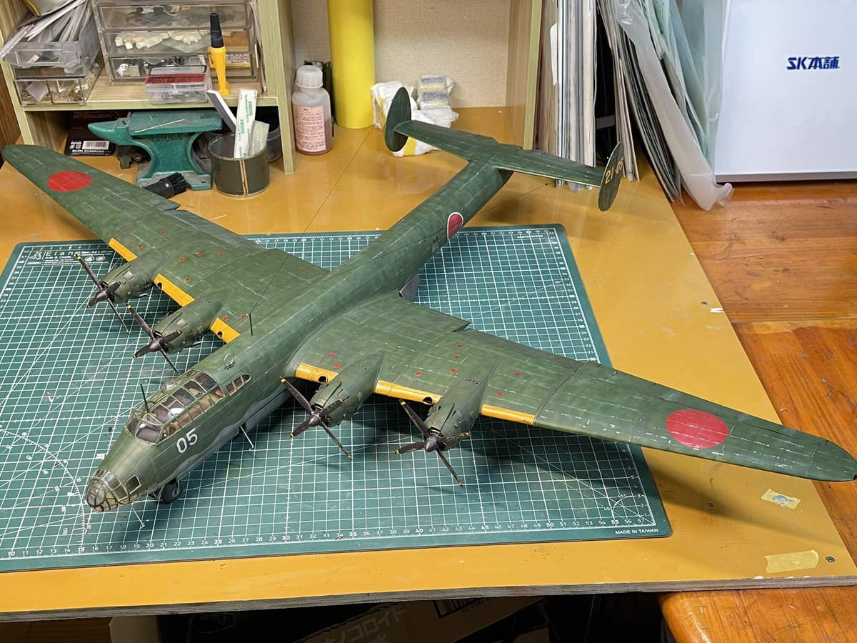 taroo17068998's tweet photo. ゴジラ-0.0で深山が出てくるちゅう事で界隈が盛り上がっておりますが、スケールアヴィエーション誌で製作した1/48であります。
1枚目のみ撮影はスケールアヴィエーション石塚編集長です！ https://t.co/tJdQ2725Wk