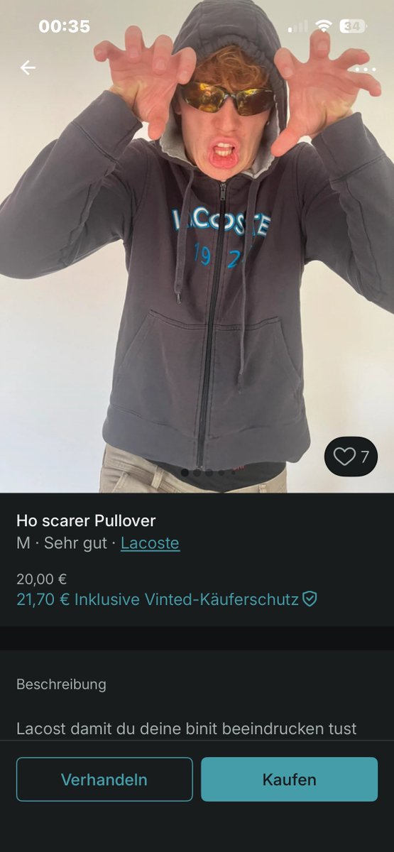 platzamfenster's tweet photo. hab gerade den mystischsten vinted account jemals gefunden was schiebt der für nen grind https://t.co/hyxTxWseZG