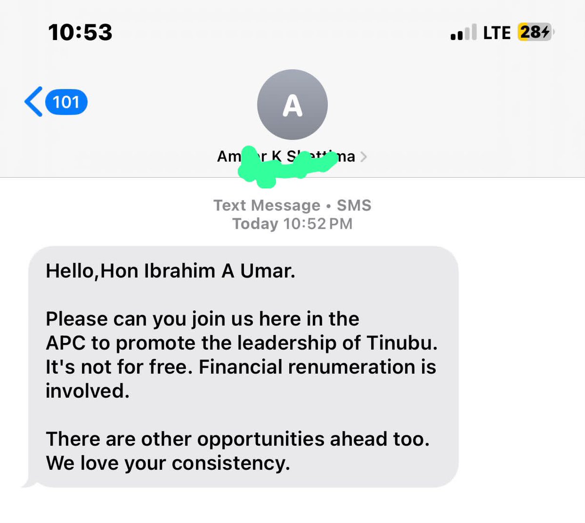 HonIbrahimUmar's tweet photo. I have absolutely no interest in supporting the APC, and I will never be associated with the APC.

My support for His Excellency Atiku Abubakar, GCON the UNIFIER is rooted in conviction, not personal interest. https://t.co/h896g1qEpT