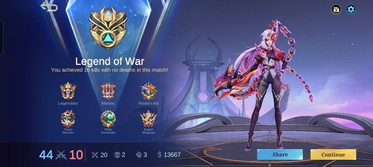 noelmilar's tweet photo. Goddess of death ! 
This name was enough to know how 
much actually powerful she is 
She's starlight skin was cool.
She is one of my favorite Marksman hero. Abyss sovereign Queen Obsidia 
#Game #anime #5v5 #tranding https://t.co/VCTdzA95mg