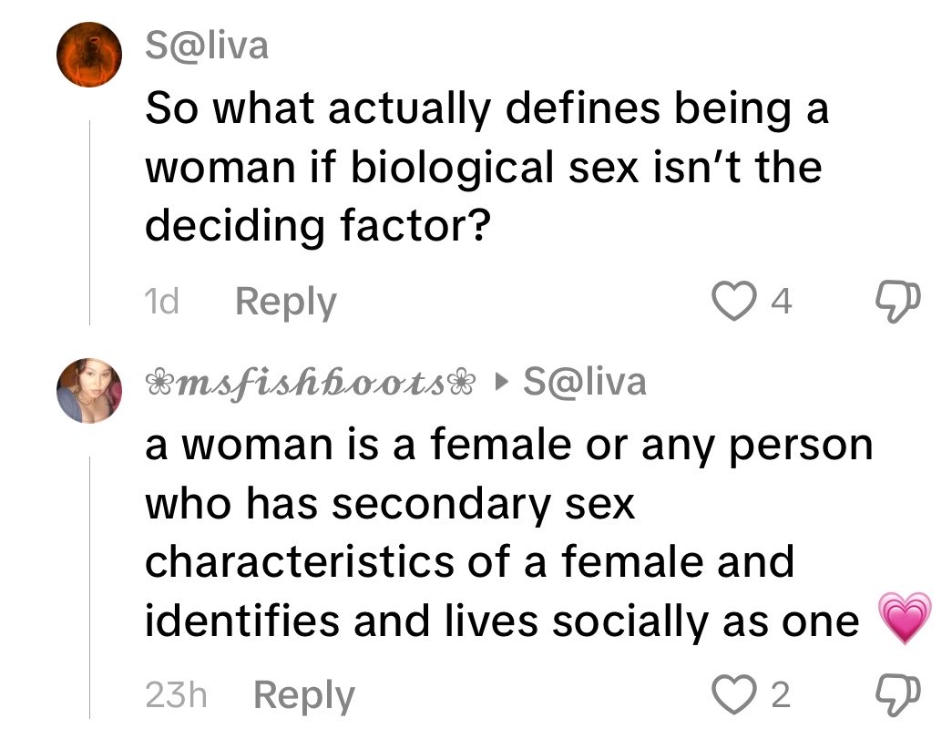 maleexclusionte's tweet photo. so primary sex characteristics mean absolutely nothing . 
I wonder why. 
Could it be because men can’t acquire it? https://t.co/dDd4mpWBSP