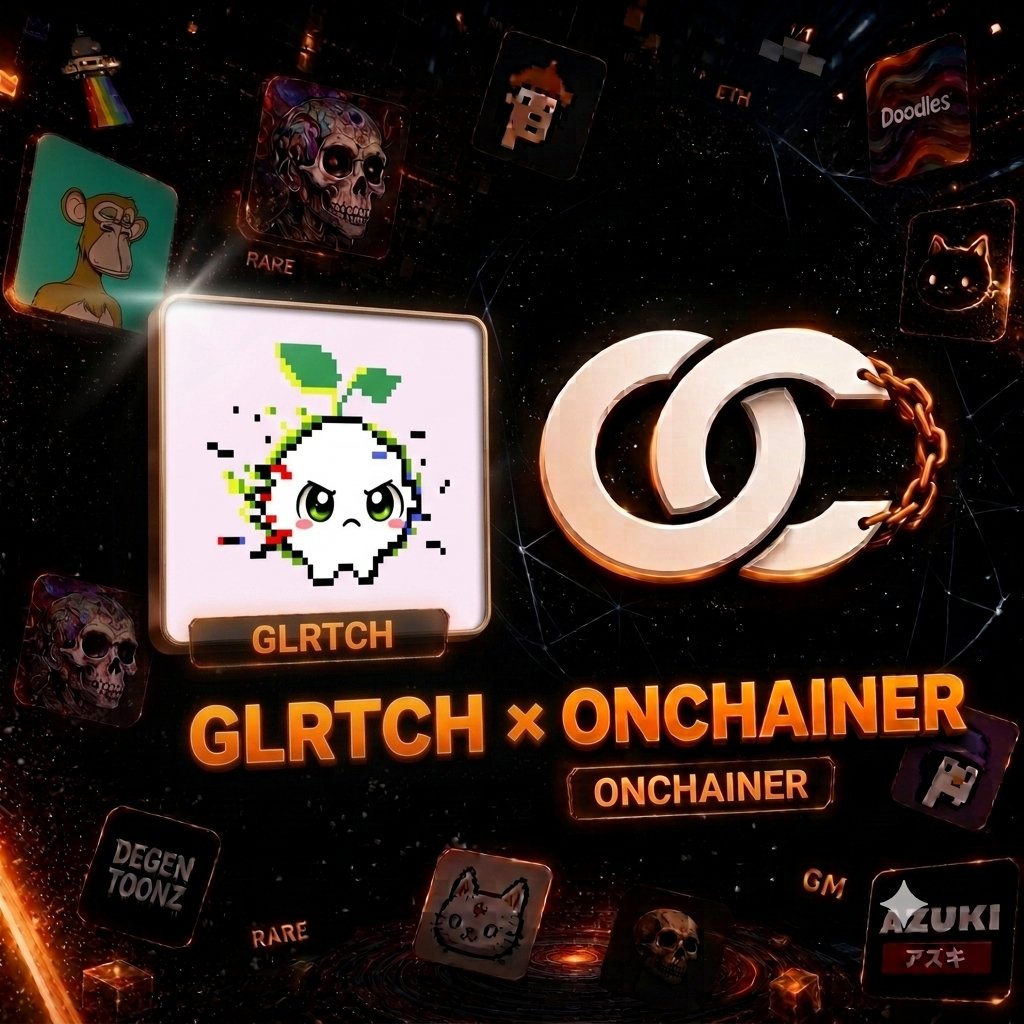 OnChainers_'s tweet photo. @OnChainers_ x @Glrtch collab secured.

10x GTD WL raffled via tessera 🎉✅ https://t.co/URRzOyN7rI