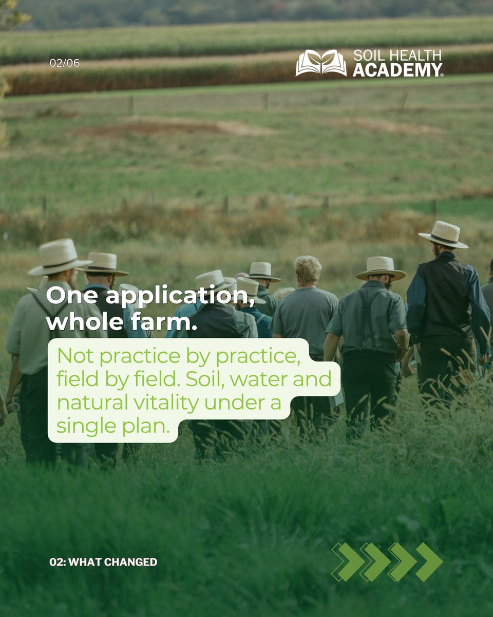 AcademySoil's tweet photo. Regenerative agriculture is now federal policy with $700M backing it. Expect a multi-year whole-farm plan, not just a one-time payment. Your soil will be monitored for outcomes.
FY2026 ends Sept 30; FY2027 rankings set this fall.
#SoilHealth #RegenerativeAgriculture #FarmPolicy https://t.co/fhYQlYPoZD