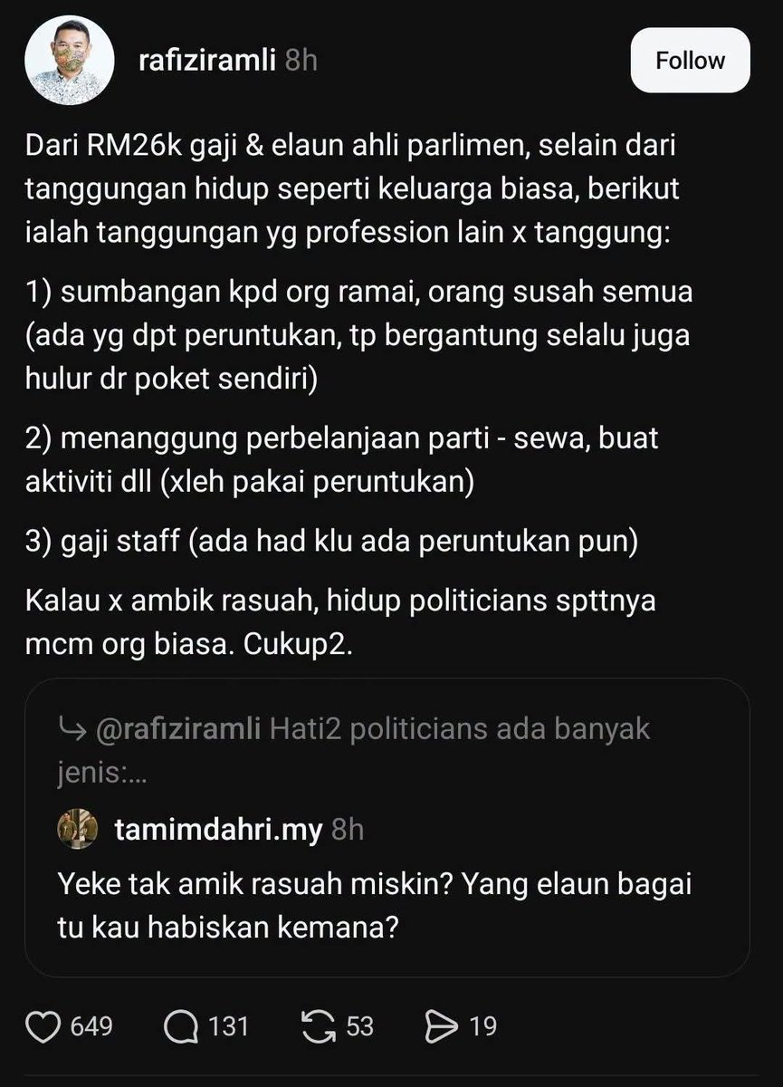 dugongbebal's tweet photo. Rafizi vs tamim dahri

@rafiziramli di hadapan meninggalkan Tamim di belakang yg sedang koyak ,yg tak boleh ubati lalu dia main peribadi 🤣🤣🤣 https://t.co/UKEuaEd9Cs
