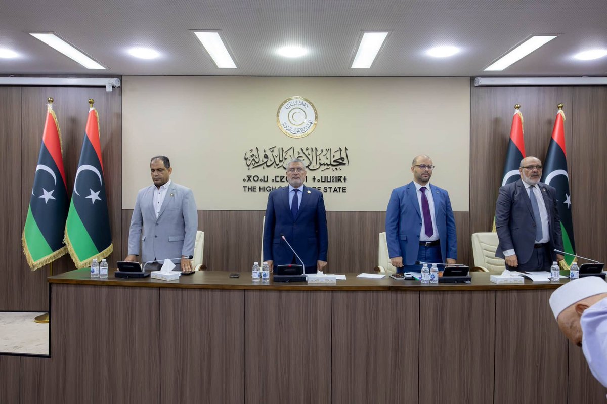 alwasatengnews's tweet photo. High Council of State votes to revoke the membership of Abduljalil al-Shawish and Ali Abdulaziz, due to their participation in the 4+4 Mini-Dialogue Committee and their signing of its outcomes
https://t.co/LkrRxwn02y #Libya #ليبيا https://t.co/6ecWelujnb