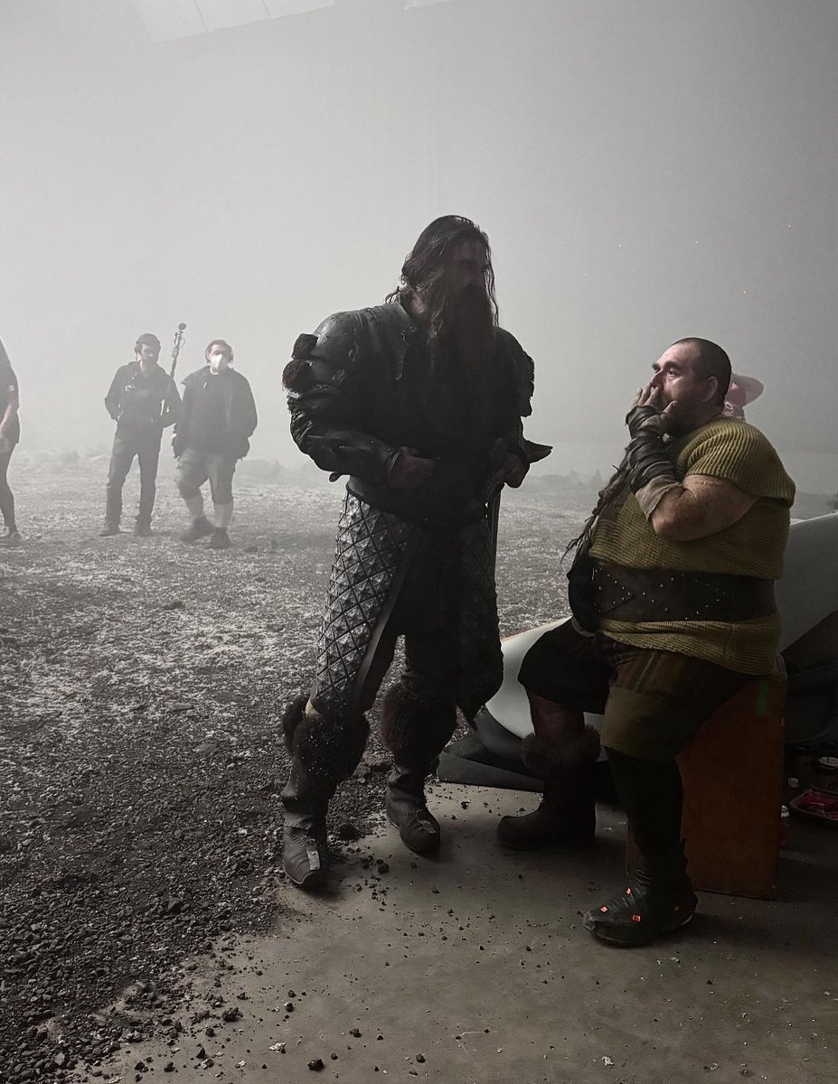 GERARDBUTLam's tweet photo. In between scenes with my old pal Gobber, the one and only Nick Frost!

An absolute legend on set... funny, sharp, and endlessly entertaining. Watching him bring Gobber to life has been a joy (and a lot of laughs).
@GerardButler https://t.co/YGeGrgXwTB