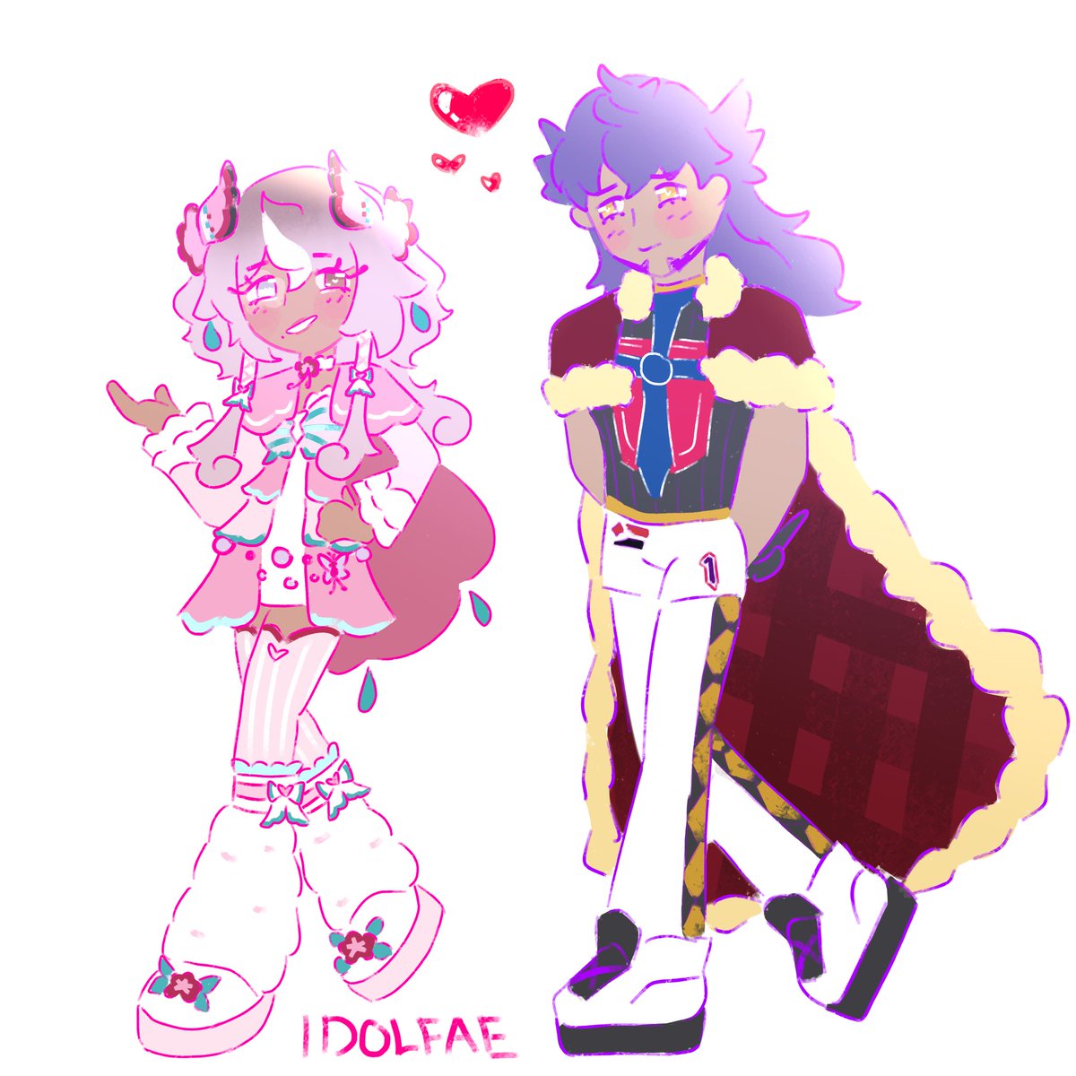 idolfae's tweet photo. oh they’re so in love 

#leofae #novaidol #yumetwt #leonpokemon #pokemonoc https://t.co/w2YMttXT3T