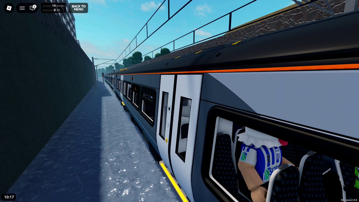 Ginnheru's tweet photo. 2026.09.08
#Roblox の鉄道ゲーム配信者ベーグ🐔（@Vagueflunky6890 ）さんの配信への参加を兼ねて、Robloxの鉄道フリードライブゲーム「Stepford County Railway」の列車🚆に乗車しました。
#Roblox #ロブロックス https://t.co/aXm6WJU7yV